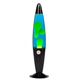 POYO Lavalampe, 41cm Schwarz Lava Lampe, Blaues Wasser Gelbes Wachs Lavalampe Kinder Huis En Slaapkamer, Decoratie, Cadeaus Voor Kinderen En Volwassenen