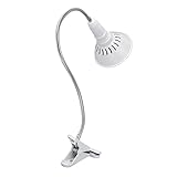 Zerodis Pflanze Wachsen Leichte Flexible Clamp/Holder -Pflanze -Lampe für Innenkeimlinge Gewächshaus 85‑265V Haltbares Material, Weit Verbreitete Anwendung für Blütenausstellungen, Topfpflanzen