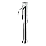 BieTal® Classic Puls Flach Theken Gastronomie Sprudelwasser Aqua Wasser Schanksäule Zapfstelle Zapfsäule Zapftower Sodaarmatur 3 leitig verchromt