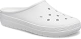 Crocs Unisex-Erwachsene Classic Low Profile Clogs Slipper, Weiss/opulenter Garten, 41/42 EU