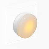 REV Nachtlicht, sparsames Dauerlicht - LED Nachtlampe 230V, 50Hz, 0,2W, Steckdosenlampe - Leuchtfarbe gelb, Gehäuse weiß