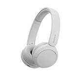 Sony WH-CH520 Kabellose Bluetooth-Kopfhörer - bis zu 50 Stunden Akkulaufzeit mit Schnellladefunktion, On-Ear-Modell - Weiß