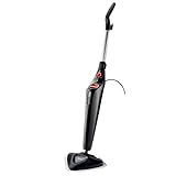 Vileda Steam Plus Dampfreiniger, hygienische Bodenreinigung, entfernt bis zu 99,9% der Bakterien und Viren*, für alle Böden, ideal für Teppiche, Breit, Schwarz