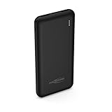 Ansmann Powerbank 10000mAh 2-Port Power Bank mit LED Statusanzeige - externer Akku mit 2.1A, externer Akku tragbares Ladegerät kompatibel mit Apple iPhone iPad Samsung Huawei Xiaomi Schwarz