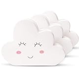 Ligano® Heizkörper Luftbefeuchter mit Wolkenmotiv – Keramik Wasserverdunster für die Heizung im Kinderzimmer – 3 Stück