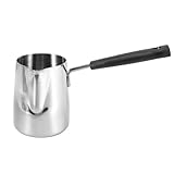Steowsey Edelstahl Butter- und Kaffee WäRmer, TüRkische Kaffee, Mini Butter Schmelz Tiegel und Milch mit Ausguss - (350 Ml)