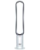 Dyson Cool AM07 Ventilator mit Fernbedienung 100cm, 9h Timer, Turmventilator leise weiß/silber, ENERGIESPAREND, Lüfter Standventilator Schlafzimmer, Lautstärke 48db, 10 Stufen