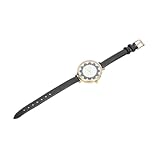 VALICLUD Quarzuhren damenarmbanduhr Ladies Watch Women's Watch Adjustable Watch PU Watch Anschauen Frauen beobachten Uhr mit Armband Dekorative Uhr Armband Uhren Edelstahl Black