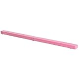 HOMCOM 210 cm Schwebebalken Turnbalken Indoor Outdoor Balance Beam Klappbarer Turnbalken Balance Balken Balancierbalken bis 120 kg Rosa