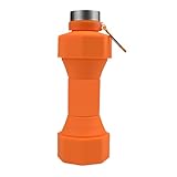 Zdprkqzvz 650 Modisch Geformte Sport Wasserflasche Faltbare Wasserflasche Faltbare Wasserflasche Lebensmittelechte Silikon Wasserflasche