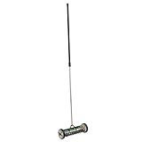 Rekord Handvertikutierer (Stahl) Arbeitsbreite 32 cm mit Aluminiumstiel (180 cm) Rasenlüfter, Moosentferner, Bodenlüfter, Pendelvertikutierer, Vertikutier-Roller, Rasenfilz-entferner