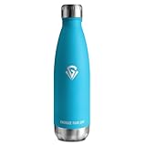 Wasserflasch 750ml, Thermosflasche Kohlensäure Geeignet, Isolierflasche BPA-Frei Auslaufsicher, Vakuum Thermosflasche, Wassflasche Edelstahl für Sport, Erwachsener, Kinder, Fussball, Uni, Reisen