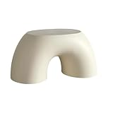 Ringförmig Toilettenhocker Erwachsene Tragbar rutschfest Langlebig Kackhocker Für Das Badezimmer Klohocker Wohnbereich Couchtisch Fußhocker(Weiß)