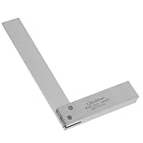 VILLCASE Quadrat Finder Anschlagwinkel Framing Baulineal Zimmerei Messung multifunktionswerkzeug maschinistischer Herrscher Tischlermarkierungslineal Kohlenstoffstahl Silver