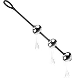 Anal Plug Groß Mit 3 Bällen,Analkette für Frauen Analkugeln für Mann Anal Kugeln Anal Kugel Anal Kette Liebeskugeln für Die Frau Anal Beads Beckenboden Kugeln für Frau Analspreizer Männer(25mm)