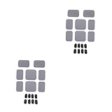 BESTonZON 2 Sätze Helmfutter Fahrradhelmpolster Helm Liner Pad Fahrradhelmkissen Atmungsaktives Polster Für Helm Fahrradhelm Pad Kissen Für Motorradhelme Kopfschutz Schaum Grau 8 Stück * 2