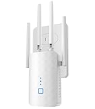 WLAN Verstärker, 1200Mbit/s Wlan Repeater mit 4*180° Schwenkbare Antenne Dualband 2,4GHz+5GHz WiFi Repeater mit WPS | 1200 Mbit/s | Mit LAN/WAN Port| Einfache Einrichtung | Kompatibel 99% WLAN Geräten