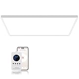 Hocosyme Infrarotheizung Deckenmontage 1000 Watt, TWF-WK-1000W-XD Infrarotheizung Wandmontage - 1-3 Min auf Betriebstemperatur bis 120 Grad - WIFI (Tuya Smart)- TÜV - Touch-Thermostat