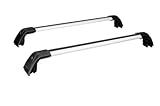 Dachgepäckträger Für BYD Für Seal Für U 2023 2024 2 STÜCKE Dachrelingträger Querträger Querträger Abschließbare Aluminiumlegierung Dachgepäckträger Querträge(Black and Silver)
