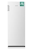 Heinrich´s HEINRICHS freistehender Kühlschrank 242L, Vollraumkühlschrank, LED-Beleuchtung, Standkühlschrank mit 5Glasablagen+1Gemüsefach+4 Türablagen, Türanschlag wechselbar, leise 40dB, (weiß)
