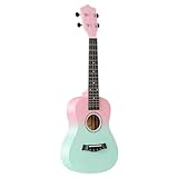 Fangxuee 23-Zweifarbige Hölzerne Mini-Gitarren-Anfänger Ukulele Mini-Gitarre für Anfänger B