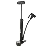 Fiorky 120PSI Handluft-Standpumpe mit Manometer, Reifenluftpumpe, Schrader-Presta-Ventil, Fahrradreifenpumpe for MTB, Rennrad
