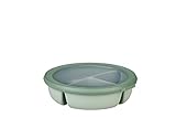 Mepal - Meal Prep Box Cirqula - Bento-Schüssel mit 3 Fächern - Frischhaltedose luftdicht - Mahlzeiten getrennt aufbewahren - Meal-Prep-Boxen & Vorratsdosen - 1000 ml - Nordic sage
