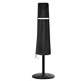Abdeckhauben für Sonnenschirm , Wasserdichte Schutzhülle für Sonnenschirme Winterfest mit Reißverschluss，210D Oxford Schirmhülle Abdeckung Ampelschirm für Outdoor Gart(Size:190*30*50cm,Color:schwarz)