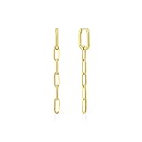 40mm Länge Büroklammer Kette Tropfen Ohrringe Für Frauen Piercing Ohrringe Schmuck Pendientes