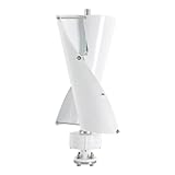 Windkraftanlage 24V Komplettset Windrad Stromerzeugung, 500W Magnetische Levitationsachse Vertikal Windturbine aus Aluminiumlegierung Windenergie für Zuhause Windgenerator mit Steuergerät