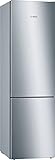 Bosch Hausgeräte KGE39AICA Serie 6 Kühl-Gefrier-Kombination, 201 x 60 cm, 249 L Kühlen + 88 L Gefrieren, VitaFresh längere Frische, LowFrost, LED-Beleuchtung gleichmäßige Ausleuchtung, Silber, Eek 'C'