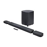 JBL Bar 1000 MK2, 7.1.4-Kanal Bluetooth Soundbar für TV mit abnehmbaren Lautsprechern, 10' Subwoofer, Dolby Atmos Surround Sound und DTS:X, HDMI eARC, Wi-Fi, PureVoice 2.0 und MultiBeam 3.0, Schwarz