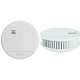 ABUS Rauchmelder RWM150-85 dB lauter Alarm - Weiß & Rauchmelder RWM250 mit 12-Jahres-Batterie & Hitzewarnfunktion - für Küchen, Wohnräume und Wohnwagen - Q-Label & DIN EN14604 Zertifiziert - Weiß