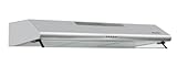 Heinner Unterbau-Dunstabzugshaube - 60cm - 347,4 m³/h - LED-Beleuchtung - Energieklasse C - Doppelmotor - Edelstahl - Silber