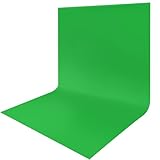 JEBUTU Greenscreen Fotohintergrund, 3 x 6M (9,8 x 19,6FT) Foto Hintergrund, Großer Faltbare Fotografie Hintergrund Grün Chromakey Waschbares Polyester für Fotostudio, Video, Fernsehen, Zoom, YouTube