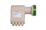 HUMAX Green Power Octo-LNB, 8 Teilnehmer, Satelliten universal LNB, Stromsparend, 8-Fach, LTE-Filter, Wetterschutzgehäuse, vergoldete F-Buchsen, für digitales Fernsehen in HD, Full HD und 4K UHD