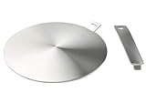 5.5inch Induktions-Adapterplatte Induktionsherd Hitzeverteiler Ringplatte, Induktionsadapter mit teilbarem Griff (14 cm)