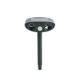 Solar Tiervertreiber Outdoor Solar Tiervertreiber mit Bewegungsmelder blinkenden Lichtern Wasserdicht Wiederaufladbar Tierschreck