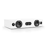 Nubert nuBoxx AS-225 max | Weiße Soundbar mit weißer Front | Stereobar für HiFi & Musikgenuss | TV-Lautsprecher belastbar bis 50 kg | Soundbase mit Klangregelung | Stereobase für Heimkino | Sounddeck