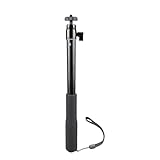 Unterwasserfotografie-Stick mit mehreren Winkeln, erweiterbarer Stab, rutschfester Griff für Action-Kameras, Smartphones, Schwarz