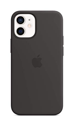 Apple Silikon Case mit MagSafe (für iPhone 12 Mini) - Schwarz - 5.4 Zoll