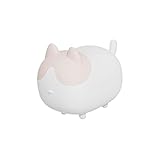 Holibanna 1 Satz Silikon-Pat-Licht einzigartiges Nachtlicht gemustertes helles Lampe in Katzenform Lampe für Schlafzimmer Katzen-Nachtlicht Schlafzimmer Licht Abs Rosa
