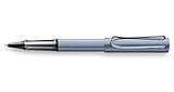 LAMY 1235649 AL-star Tintenroller 338 – Praktischer Rollpen aus Aluminium in der Farbe Azure eloxiert mit transparentem Griffstück – Mit Tintenroller-Mine M 63 schwarz – Strichbreite M
