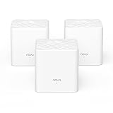 Tenda Nova MW3 Mesh WLAN System - AC1200 Dual Band Mesh Set - empfohlen für Häuser mit 2-3 Schlafzimmern - 6xEthernet Port - Ersetzt Router und Repeater - APP Steuerung - WPA2-3er Pack