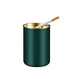 OHAOLYLE Aschenbecher aus Edelstahl, winddicht, stilvoller Aschenbecher für den Innen- und Außenbereich, Aschenbecher für Raucher, Außenaschenbecher für Terrasse, Schreibtisch-Raucher-Aschenbecher für