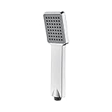 Ibergrif Duschkopf Wassersparend mit Brausekopf Dusche – Handbrause & Duschbrause für Haushalt/Reise, Einfachmontage & Leicht zu Reinigenr (Chrom, Duschkopf Eckig, 1/2 Zoll Universal), M20202