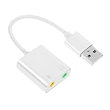 Hemobllo Soundkartenspiel -soundkarte Kopfhörer -steckeradapter Mikrofon- Und Kopfhörer-Splitter Soundkartenmischer Soundbar Für Monitor Audio -eingangskonverter Aluminiumlegierung