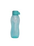 Tupperware to Go Eco 500ml EcoEasy Öko Flasche Drehverschluss für Kohlensäure geeignet Schraubverschlauss (türkis 500ml)