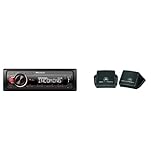 Pioneer MVH-330DAB-AN, 1DIN Autoradio mit RDS und DAB+ & Electronics TS-44 Breitband-Aufbaulautsprecher (40 W)