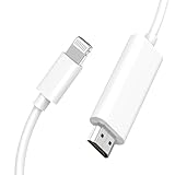 Apple MFi-zertifiziert: Apple Lightning auf HDMI-Kabeladapter für iPhone, 1080P Lightning auf HDMI, digitaler AV-Adapter, HDTV-Kabel, kompatibel mit iPhone 14, 13, 12, 11, Pro Max, XS, XR, X, 8 auf